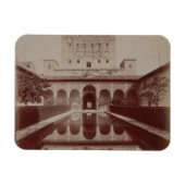 Patio de los Arrayanes, Alhambra, c.1875-80 (sepia Magneet (Horizontaal)