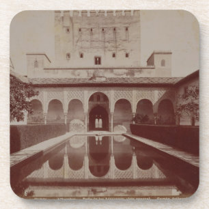Patio de los Arrayanes, Alhambra, c.1875-80 (sepia Onderzetter