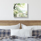 Patio Gazebo Lake Uitzicht Waterverf Art Canvas (Insitu (Slaapkamer))