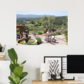 Patio of Croad Tasting Room, Paso Robles Poster (Thuiskantoor)