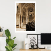 Patio of the Lions, Alhambra Palace Poster (Thuiskantoor)