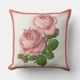 Patio Pillow Roses Floral Rose Bouquet Buitenkussen