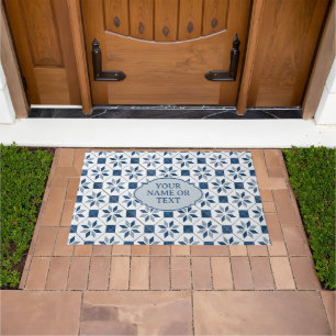  Patio Tegel - Marokkaanse Stijl blauw wit Deurmat