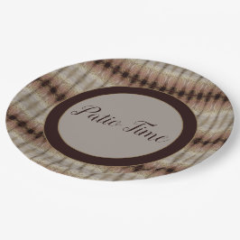 Patio tijd decoratief papieren bordje