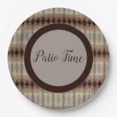 Patio tijd decoratief papieren bordje (Voorkant)