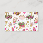 Patisserie banketbakker Macaron Dessert bloemenmaa Visitekaartje (Achterkant)