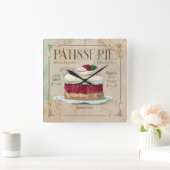 Patisserie Clock, "Frambosier" Vierkante Klok (Huis)