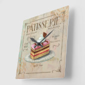 Patisserie Clock, petit Vier Vierkante Klok (Hoek)