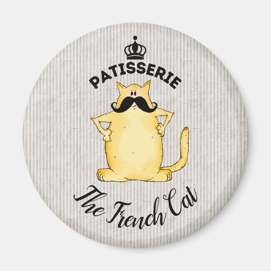Patisserie De Franse Kat Magneet (Voorkant)