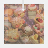 Patisserie de Provence French Cakes Glas Ornament (Voorkant)