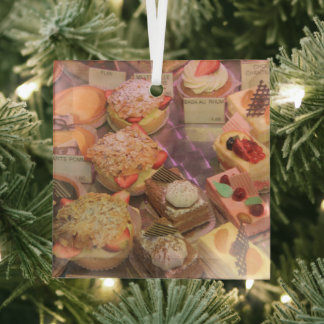 Patisserie de Provence French Cakes Glas Ornament