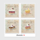 Patisserie Frans Café Sticker Blad (Vel)