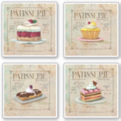 Patisserie Frans Café Sticker Blad (Voorkant)