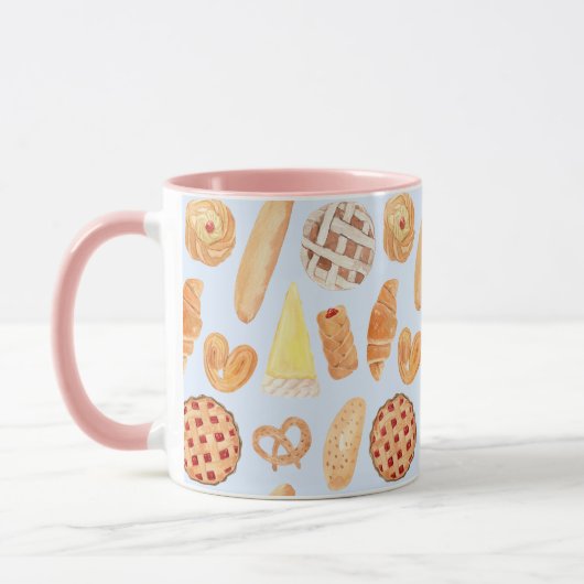 Patisserie Franse bakkerij gebak Brood Food Art Mok (Links)