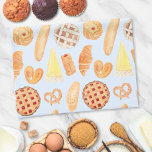 Patisserie Franse bakkerij gebak Brood Food Art Theedoek<br><div class="desc">Voeg een vleugje charme toe aan uw keuken met onze Patisserie French Bakery Patisserie Brood Food Art Keukenhanddoek. Met prachtige waterverf gebakillustraties brengt deze handdoek de elegantie van eten en culinaire kunst naar huis. Geweldig voor elke baard liefhebber, foodie, of als een banketbakker cadeau, het vangt de essentie van een...</div>