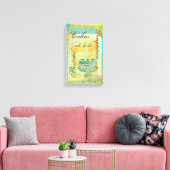 Patisserie Franse bakkerij koffiecake Canvas Afdruk (Insitu (Woonkamer))