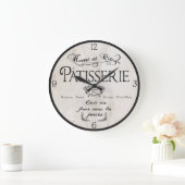 Patisserie French Clock, Antique White French Deco Grote Klok (Huis)
