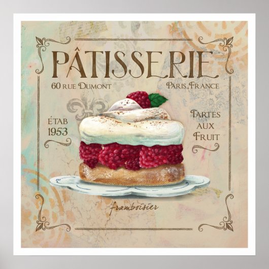 Patisserie I Poster Art (Voorkant)