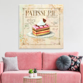 Patisserie II Franse wandbekleder Canvas Afdruk (Insitu (Woonkamer))