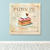 Patisserie II Franse wandbekleder Canvas Afdruk (Insitu (Houten vloer))