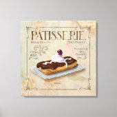 Patisserie III Franse muur decor Canvas Afdruk (Voorkant)