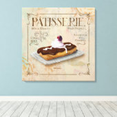 Patisserie III Franse muur decor Canvas Afdruk (Insitu (Houten vloer))