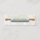 Patisserie Marmeren Swirls Rolling Pin gebak Chef Mini Visitekaartje (Voorkant)