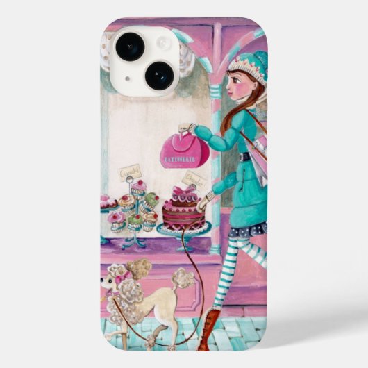 Patisserie Mode Girl - Iphone 6 plus hoesje (Achterkant)