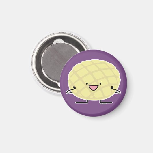 Patisserie van het concha zoete brood van de magneet (Voorkant / Achterkant)