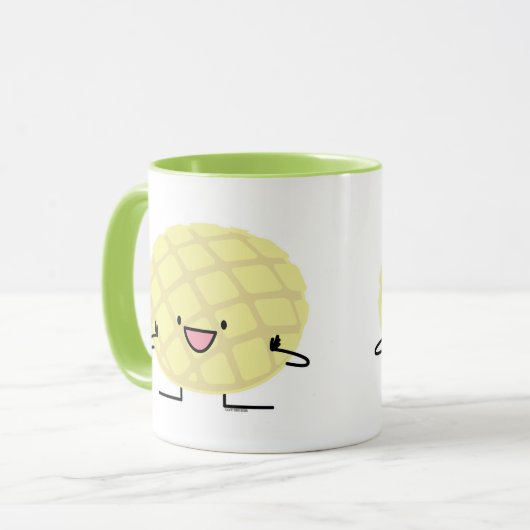 Patisserie van het concha zoete brood van de mok (Voorkant links)