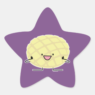 Patisserie van het concha zoete brood van de ster sticker