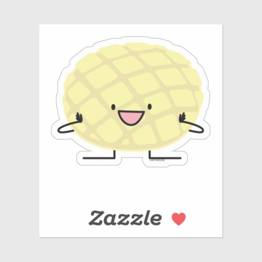 Patisserie van het concha zoete brood van de sticker (Vel)