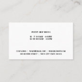 patisserie | Waterverf Art Achtergrond Visitekaartje (Achterkant)