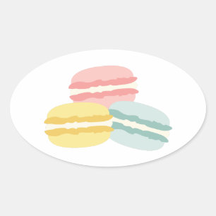 Patisserie zoete cake ovale sticker
