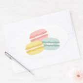 Patisserie zoete cake ovale sticker (Envelop)