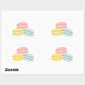 Patisserie zoete cake ovale sticker (Vel)
