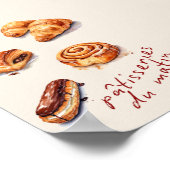 Pâtisseries du matin Keuken Decor Poster (Hoek)