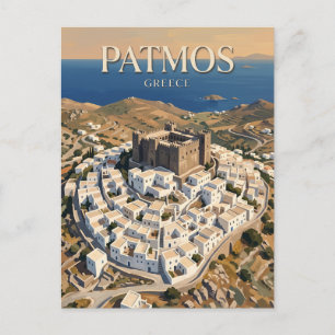 Patmos Chora Griekenland Briefkaart