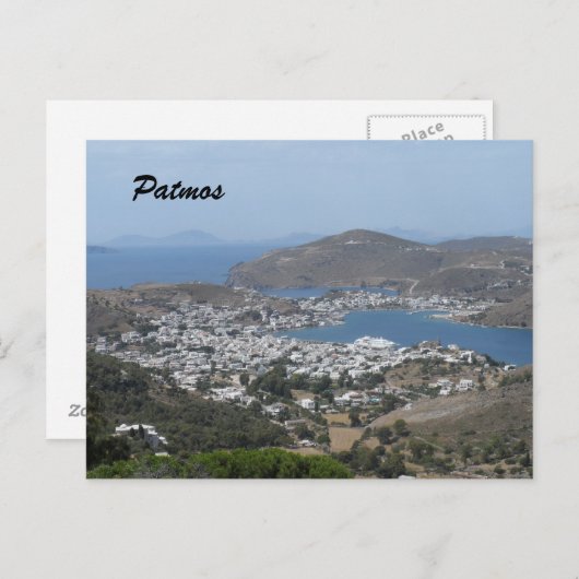Patmos, Griekenland Briefkaart (Voorkant / Achterkant)
