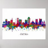 Patna Bihar Skyline Poster (Voorkant)