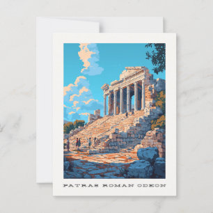 Patras Roman Odeon Griekenland Reis Briefkaart
