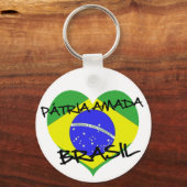 Pátria Amada Brasil Sleutelhanger (Voorkant)