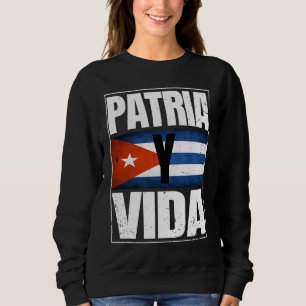 Patria Cuba Y Vida Vrijheidsbeweging Cubaanse Vlag Trui