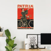 Patria Cycles Poster Fietsen Kunst Fietsprint (Thuiskantoor)
