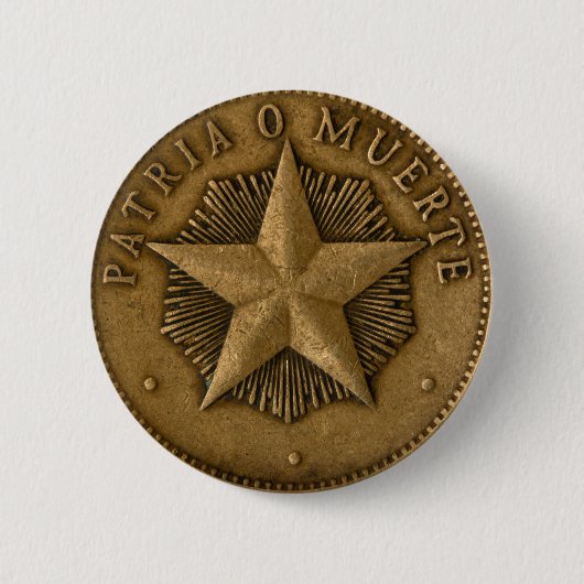 Patria o Muerte Ronde Button 5,7 Cm (Voorkant)