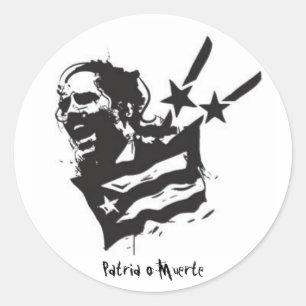 Patria o Muerte Ronde Sticker