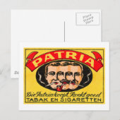 Patria Tabak Briefkaart (Voorkant / Achterkant)