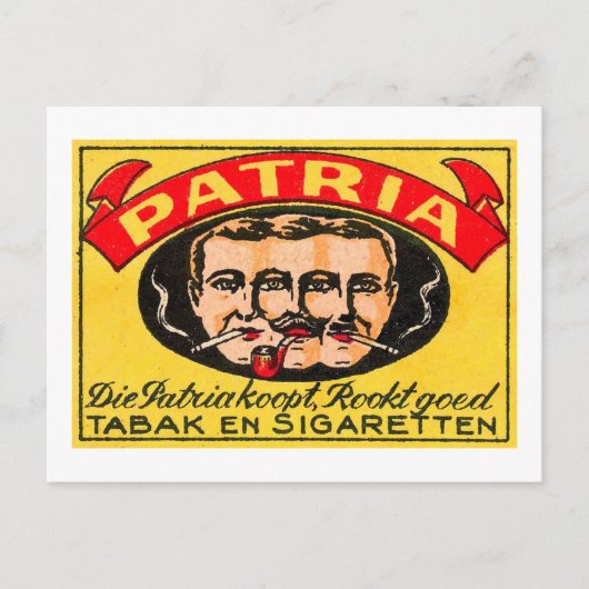 Patria Tabak Briefkaart (Voorkant)