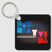Patria y Vida Black Blue Red Sleutelhanger (Voorkant)