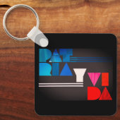 Patria y Vida Black Blue Red Sleutelhanger (Voorkant)